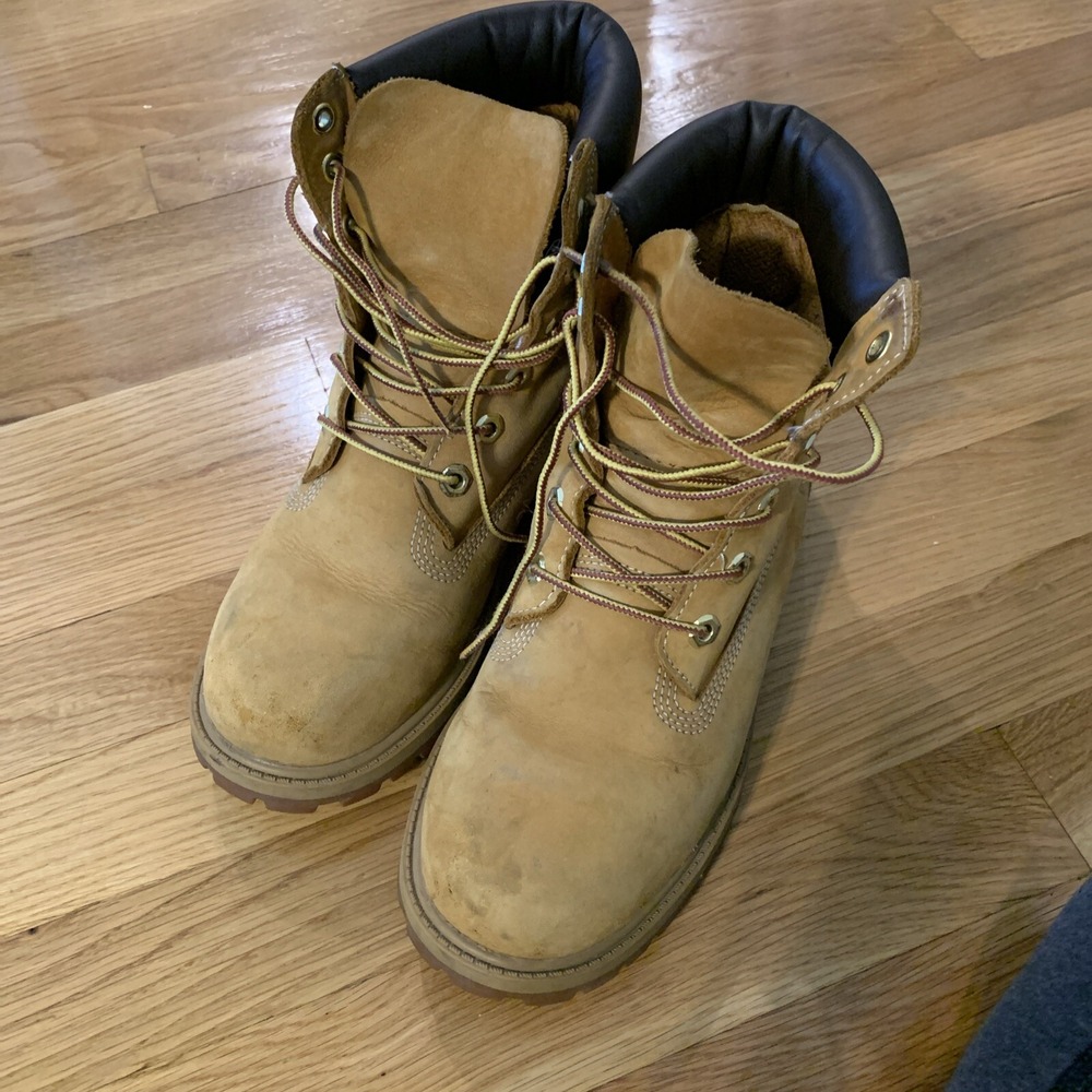 Timberland 6 Inch‎ Premium Waterproof Boot Wheat TB012909 Junior Size 5.Y